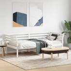 vidaXL Slaapbank zonder matras 75x190 cm massief grenenhout, Eenpersoons, Verzenden, Wit, Nieuw