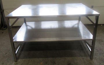 RVS Tafel B151 x D100 x H90cm, Gebruikt