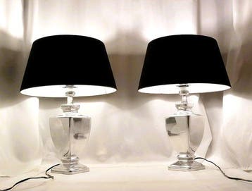 Light Makers - Tafellamp - Aluminium Gepolijst Textile -, Nieuw