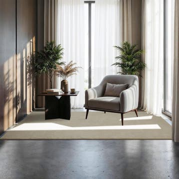 Kortpolig vloerkleed Soft Zone - 120 x 170 cm, beige, Verzenden, Nieuw