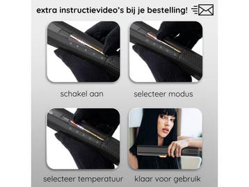Sansbeauté® Sanstraight - Stijltang Wet-to-Dry - 2-in-1 Föhn, Verzenden, Nieuw