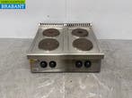 RVS Zanussi 4 Pits Elektrisch Fornuis 80 cm 400V Horeca, Ophalen of Verzenden, Gebruikt