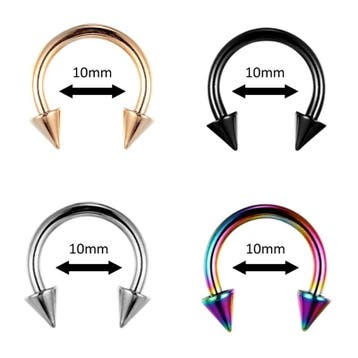 Fako Bijoux - Circular Barbell Piercing - Hoefijzer Spike -, Verzenden, Nieuw