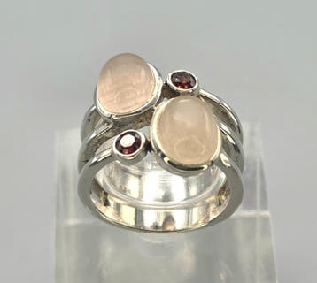 Vintage zilveren ringen/sieraden met edelstenen., Overige kleuren, Nieuw, Ophalen of Verzenden, Dame of Heer