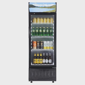 Professionele Koelkast met Glazen Deur - 195L Drankenkoeler, Verzenden, Nieuw in verpakking