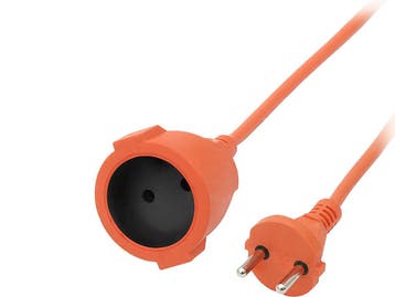 Verlengsnoer - 20 meter - 2 x 1mm - Oranje, Ophalen of Verzenden, Nieuw, Kabel of Snoer