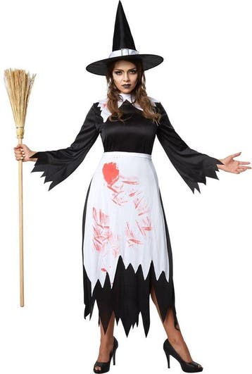 2dekans | Dressforfun Griezelige heks M - verkleedkleding, Ophalen of Verzenden, Zo goed als nieuw