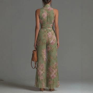 Chiffon Jumpsuit Dames - Elegante Mouwloze Palazzo Broek met, Verzenden, Nieuw