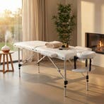 Aluminium Massagebank 250kg | Wit | 4cm Schuim | Laatste..., Overige massages