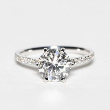 Verlovingsring - 18 karaat Witgoud - 2.01ct. tw. Diamant