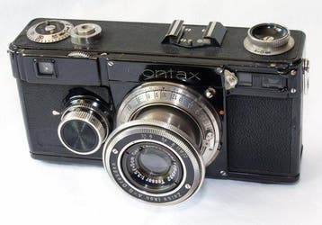 Zeiss Ikon Contax I(f) + Zeiss Jena Tessar 3.5/5cm |, Audio, Tv en Foto, Fotocamera's Analoog, Nieuw