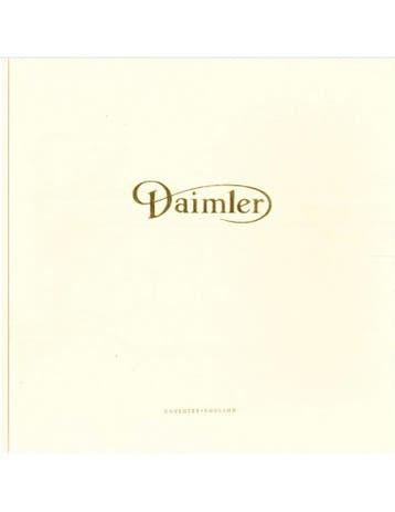 2000 DAIMLER SUPER V8 BROCHURE DUITS, Nieuw, Author