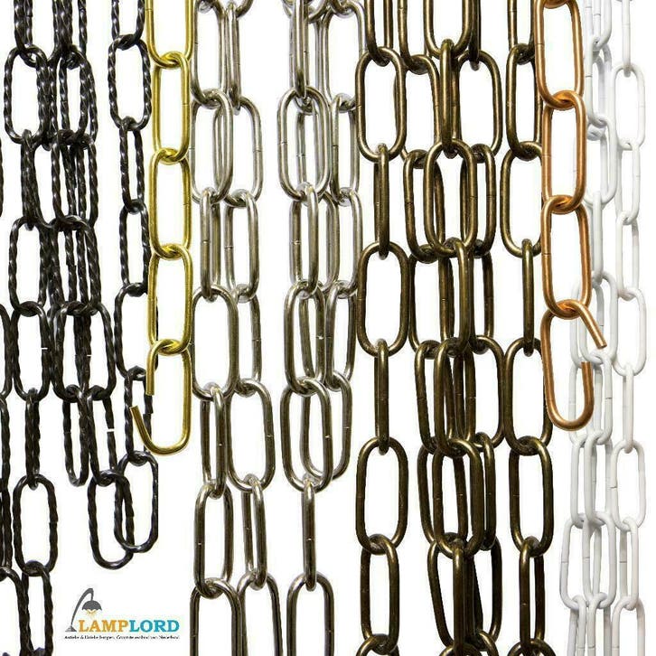 Lampen Ketting: Koper, Chroom, Bruin, Zwart, Wit: Lamplord!, Antiek en Kunst, Antiek | Lampen, Ophalen of Verzenden