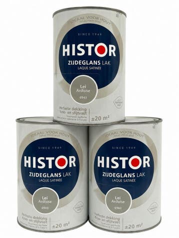 Histor Hoogglans lak – Katoen RAL 9001 – SET van 3 blikken, Minder dan 5 liter, Verzenden, Nieuw, Lak