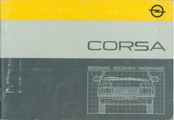 1988 Opel Corsa instructieboekje handleiding Nederland, Verzenden