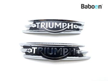Embleem Triumph Bonneville 1200 T120 2020-> Set. Fuel Tank, Verzenden, Gebruikt