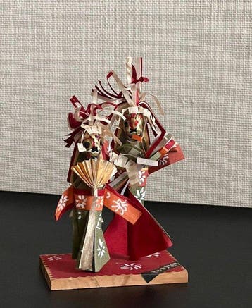 Decoratief ornament - Washi-papierfiguren-set