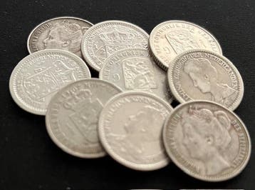 Nederlandse zilveren halve Gulden Wilhelmina, Verzenden, Koningin Wilhelmina, Losse munt, Zilver