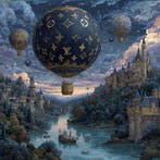 I_KONIQ - Surreal Blue LV Ballon, Nieuw