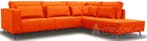 Hoekbank Groede - hoekbanken - Oranje, Huis en Inrichting, Nieuw, 150 cm of meer, Leer, 250 tot 300 cm