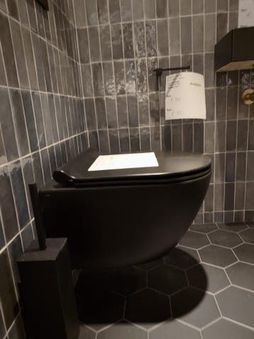 Wandcloset randloos mat zwart hangend toilet - 0014, Ophalen, Nieuw, Toilet