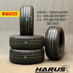 245/45/18 275/40/18 Pirelli zomerbanden 6,6/5,5mm profiel 4X, Auto-onderdelen, Banden en Velgen, 18 inch, Gebruikt, 275 mm, Ophalen of Verzenden