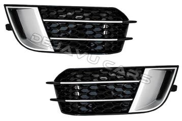 RS1 Look Mistlamp roosters Silver/Black Edition voor Audi A1, Ophalen of Verzenden