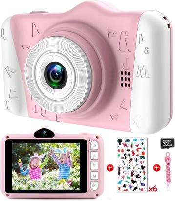 Kindercamera 12MP | 32GB SD | Retourdeal 61% Korting, Ophalen of Verzenden, Gebruikt, Elektronica