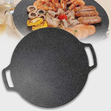 KOSUN Grillpan Rond Non-stick Maifan Steen - Indoor/Outdoor, Verzenden, Nieuw