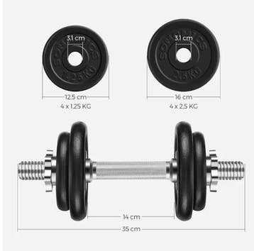 Verstelbare Dumbbell Set 20/30/40 kg Gietijzer Thuis Gym, Verzenden, Nieuw