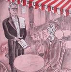 Spotprent over de miljoenen-nota in 1933 (lijst optie), Antiek en Kunst, Kunst | Litho's en Zeefdrukken, Verzenden