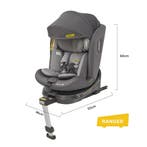 Autostoel - Isofix Autostoeltje - 0-12 jaar - Grijs - Joviki, Verzenden, Zo goed als nieuw