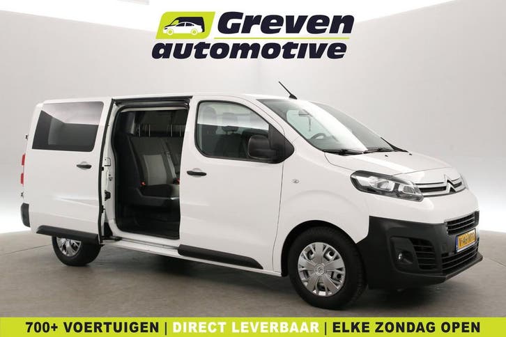 Citroën Jumpy 2.0 BlueHDI 145PK L3H1  DC  6 Zits  Airco, Auto's, Bestelauto's, Te koop, Handgeschakeld, Diesel, Wit, Citroën, Verzenden