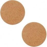 15 x DQ Leren Cabochon 7mm Vintage Cognac, Ophalen of Verzenden, Nieuw, Overige typen