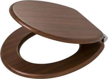 Tiger Douglas - WC bril - Soft Close - MDF / FSC - Walnoot, Verzenden, Nieuw