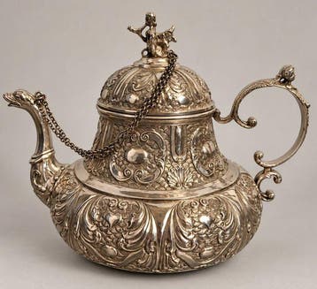Theepot - .930 zilver - Zilveren trekpot