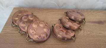 Ovenschaal (6) - Tin, Koper, Messing - slakkenovenschotel