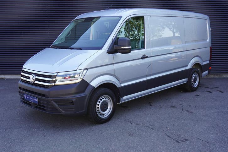 Volkswagen Crafter 180pk Automaat L3H2/L2H1 LED Apple Carpla, Auto's, Bestelauto's, Lease, Automaat, Financial lease, Zilver of Grijs