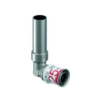 Uponor S-Press Plus perskoppeling Ø25x22 CU knie 250mm verch, Verzenden, Nieuw