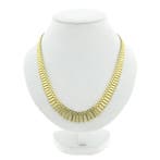 Gouden Cleopatra collier (Ketting), Sieraden, Tassen en Uiterlijk, Kettingen, Ophalen of Verzenden, Gebruikt, Overige kleuren