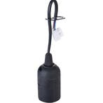 E27 Fitting/Houder Kunststof Zwart 15cm Draad, Ophalen of Verzenden, Nieuw