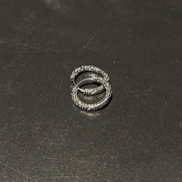 No-Fade Zilver Stijl Medium Detailed Cirkel Hoop Oorbellen, Sieraden, Tassen en Uiterlijk, Oorbellen, Overige materialen, Hangers