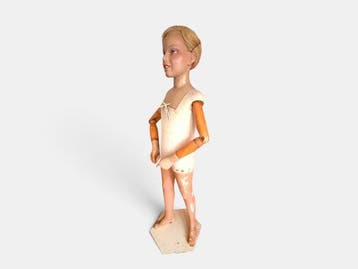 Mannequin - Franse Etalagepop P. Imans (Parijs) - Hout,