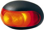 Hella Markering LED Ovaal Opbouw Wit met Rood Binnenglas, Caravans en Kamperen, Ophalen of Verzenden, Nieuw