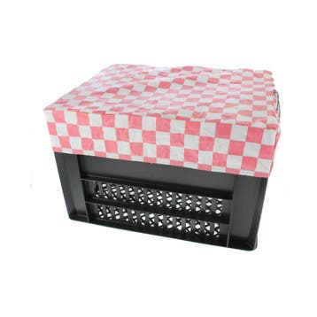 Hooodie Fietskrat Hoes Kratcover Medium Pink Checkers, Fietsen en Brommers, Verzenden, Nieuw