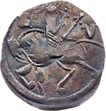 . Servië Emperor Stefan Uros. 1/2 Dinar 1355-1371