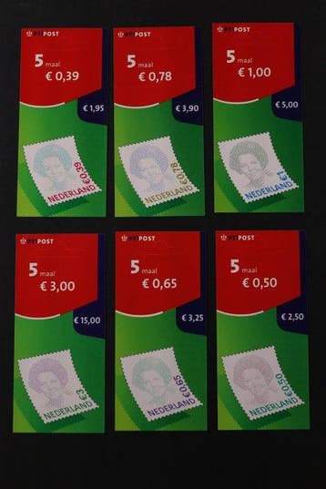 Nederland 2001/2009 - 48 hangboekjes - Gratis verzending, Postzegels en Munten, Gestempeld