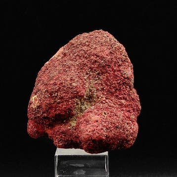 Nodulo van Intens Rood Cinabaar, Italië Kristallen op matrix