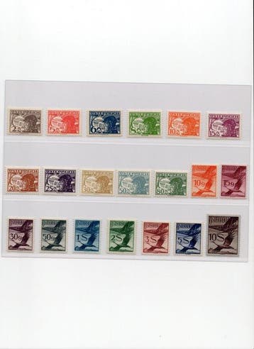 Oostenrijk 1922/1925 - Oostenrijk 1922-1925. Luchtpostzegels, Gestempeld