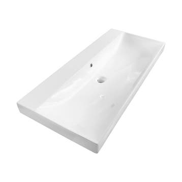 Brauer Aurora Wastafel - 100 cm - met 1 Spoelbak en 0, Ophalen of Verzenden, Nieuw